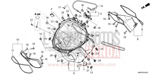 COMPARTIMENT A BAGAGES NC750XDM de 2021